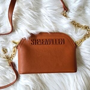 NWOT Steve Madden Brown Gold Chain Crossbody Bag